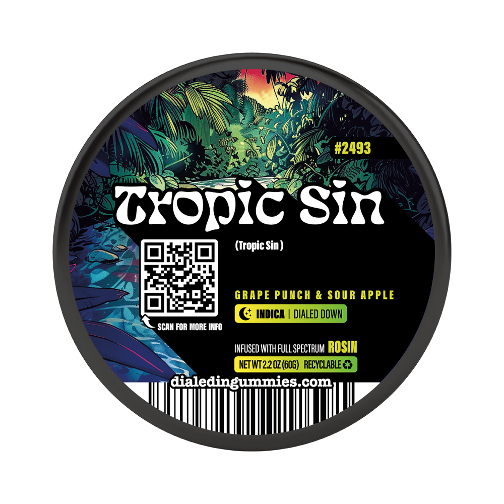 100mg - Tropic Sin #2493 - Rosin Gummies (10pk)