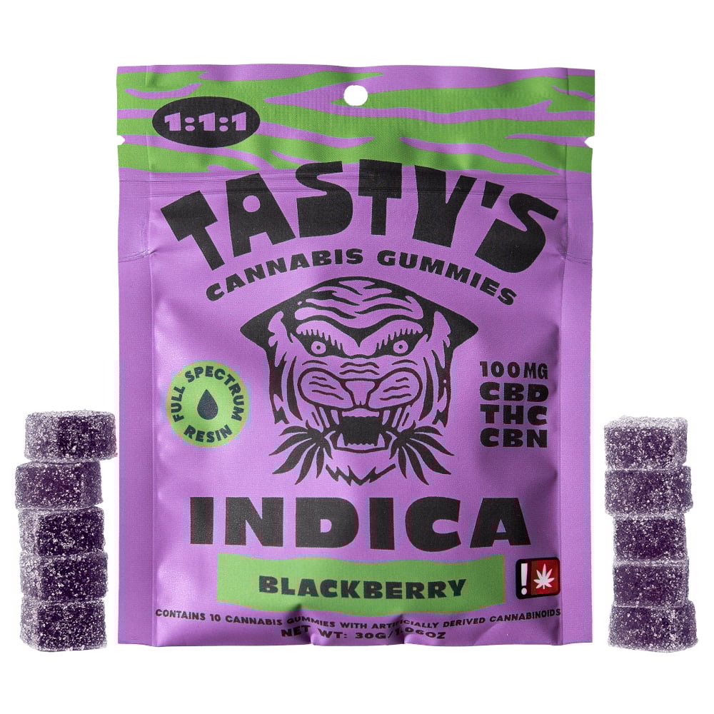 [10pk] 1:1:1 Sleepy Blackberry  (100mg CBD/100mg THC/100mg CBN)