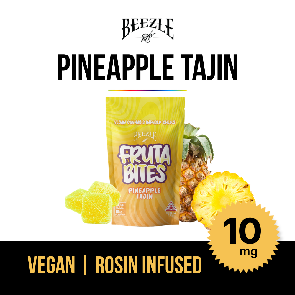 BEEZLE FRUTA - PINEAPPLE TAJIN - CHEWS - [100MG] - 10PK