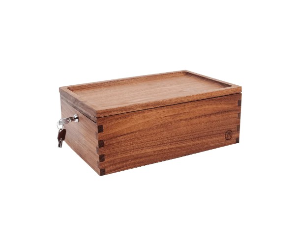 Locking Stash Box - Black Walnut