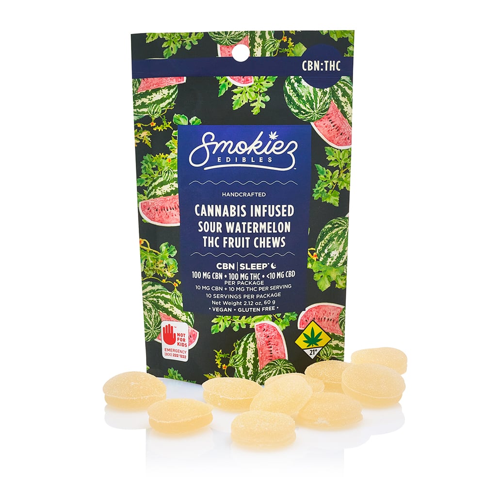 1:1 Sour Watermelon [10pk] (100mg CBN/100mg THC)