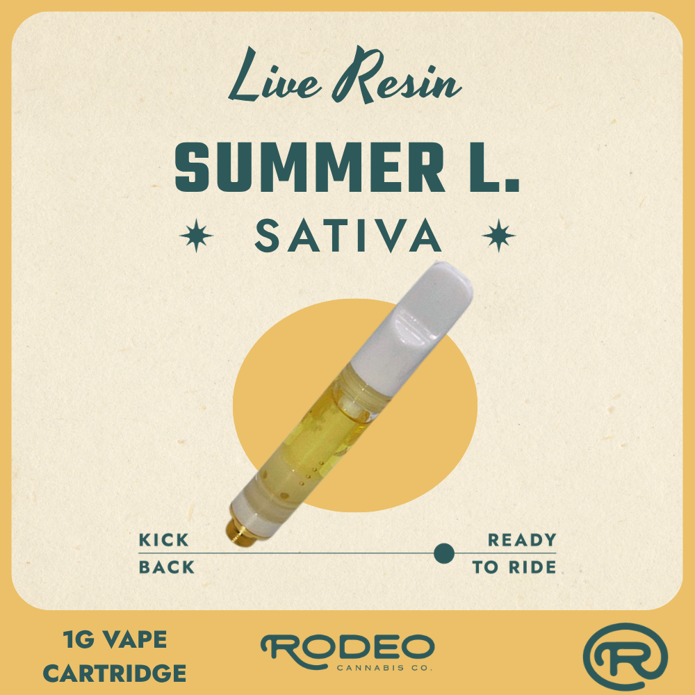 Rodeo Cannabis  Summer L (S) Live Resin Vape Cartridge  C0070000581