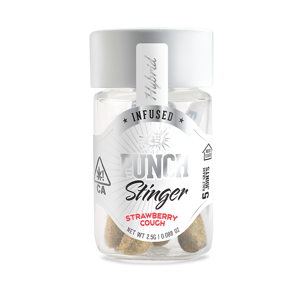PUNCH - STRAWBERRY COUGH - INFUSED PREROLL - HYBRID - (5PK) - [2.5G]