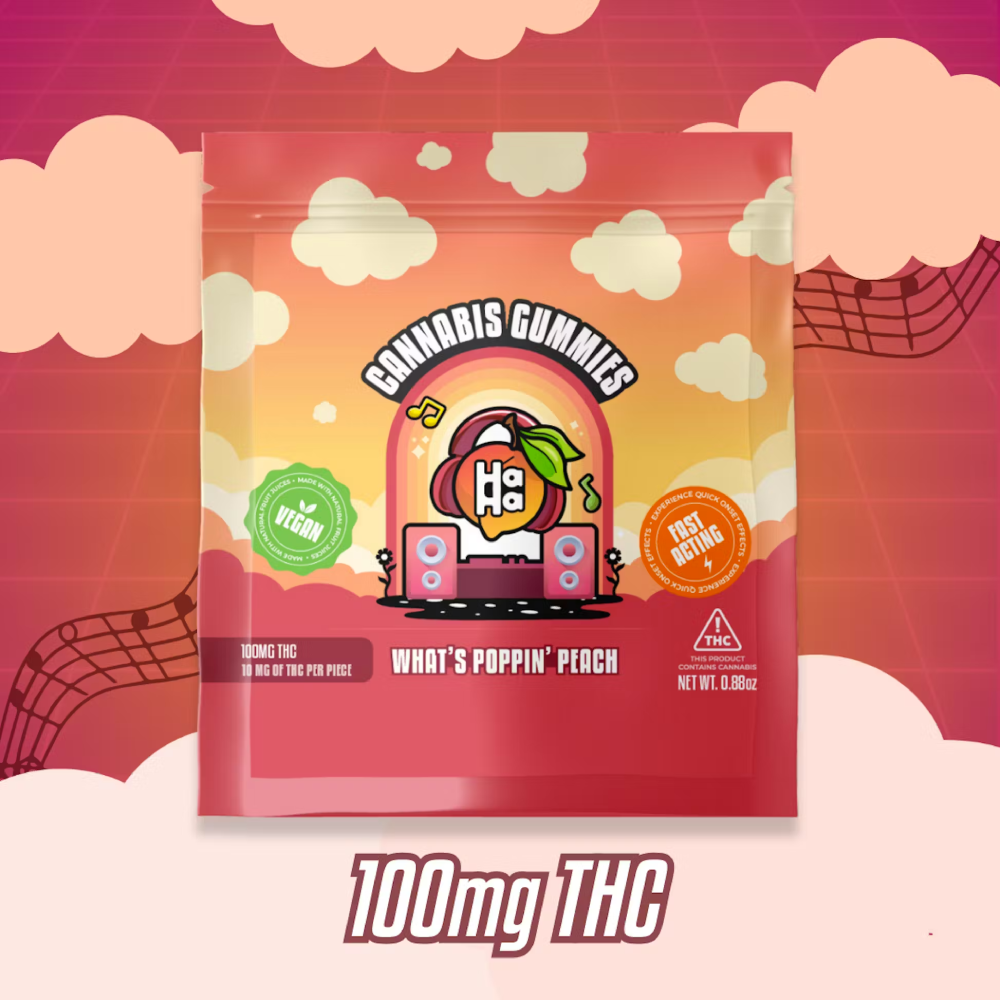 What's Poppin' Peach [10pk] (100mg)