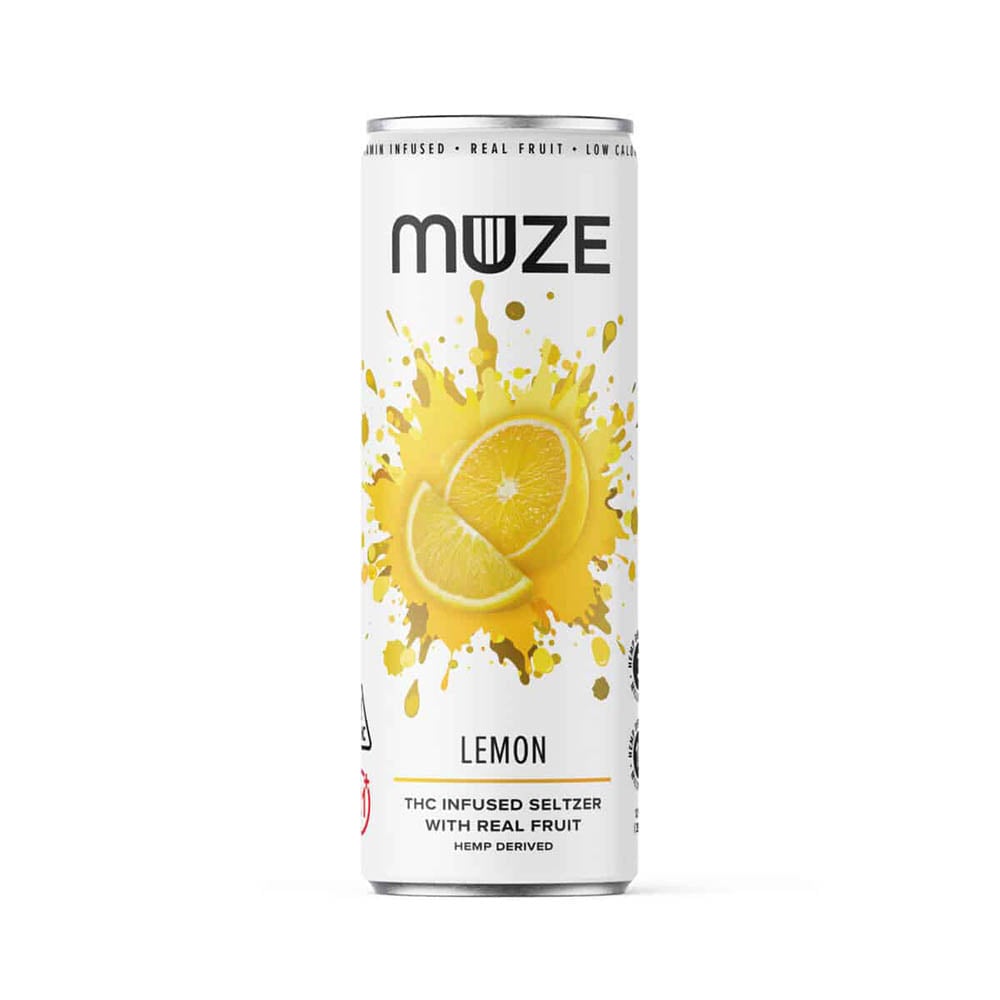 MUZE - Hemp Derived Lemon 12oz (3mg THC 15mg CBG)