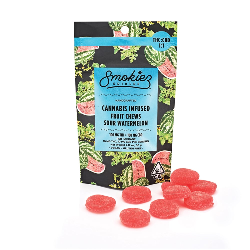 1:1 Sour Watermelon [10pk] (100mg CBD/100mg THC)