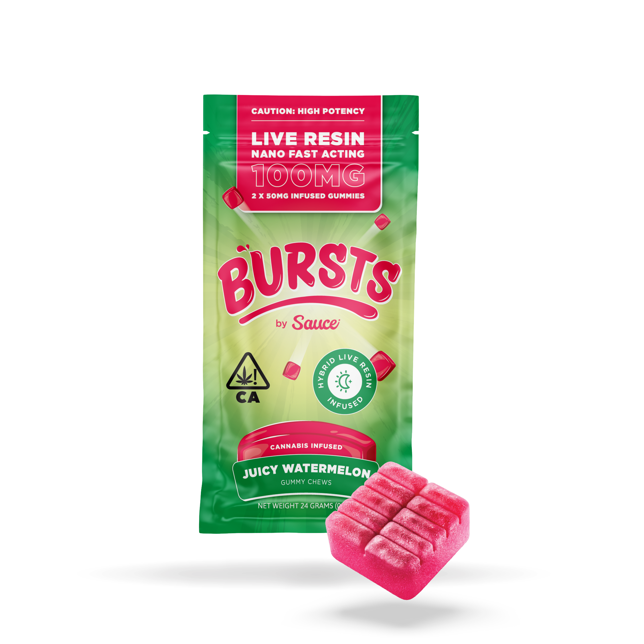 Juicy Watermelon (Hybrid) [2pk] (100mg)