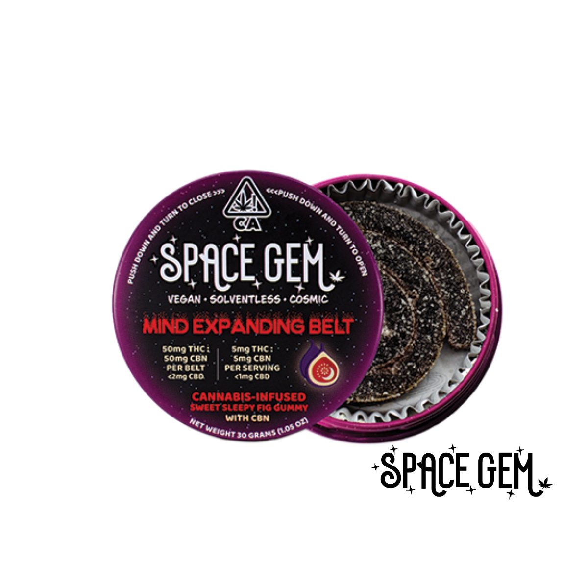 Mind Expanding Belt - Sweet Sleepy Fig -50mg THC 50mg CBN