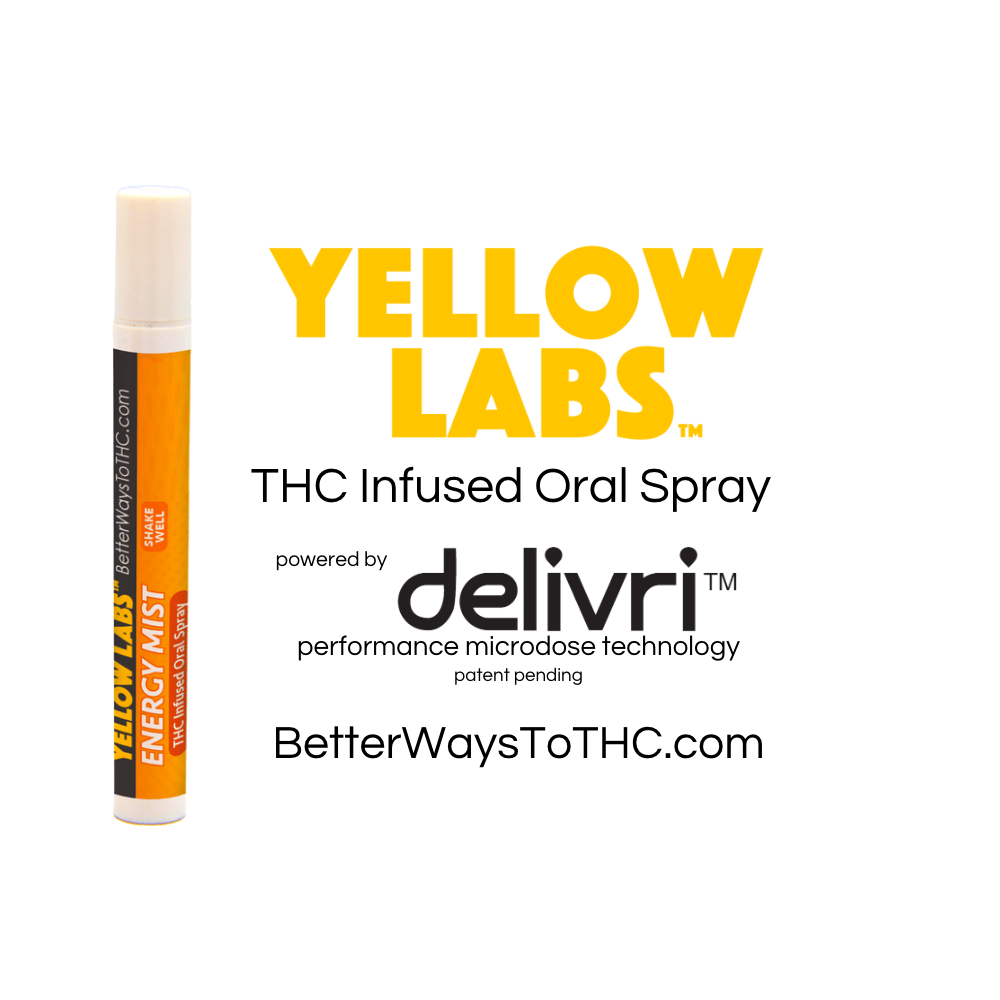 Mint Energy Mist (200mg) Yellow Labs THC Infused Oral Spray Jane