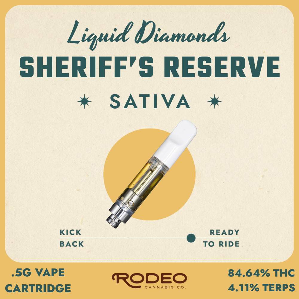 Rodeo Liquid Diamonds Sheriff's Reserve (S) 0.5g Vape  (C0070000539)