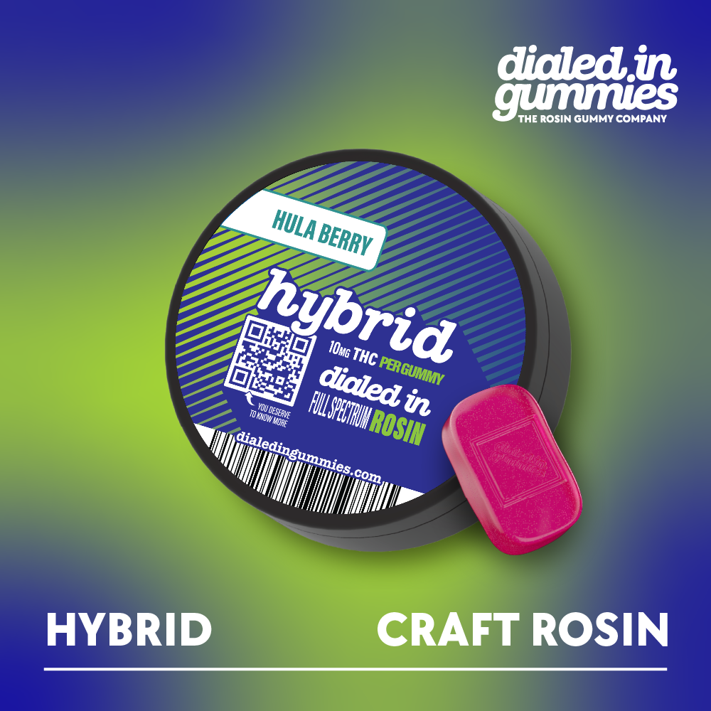 Dialed In Rosin Gummies (H) 100mg 10pk