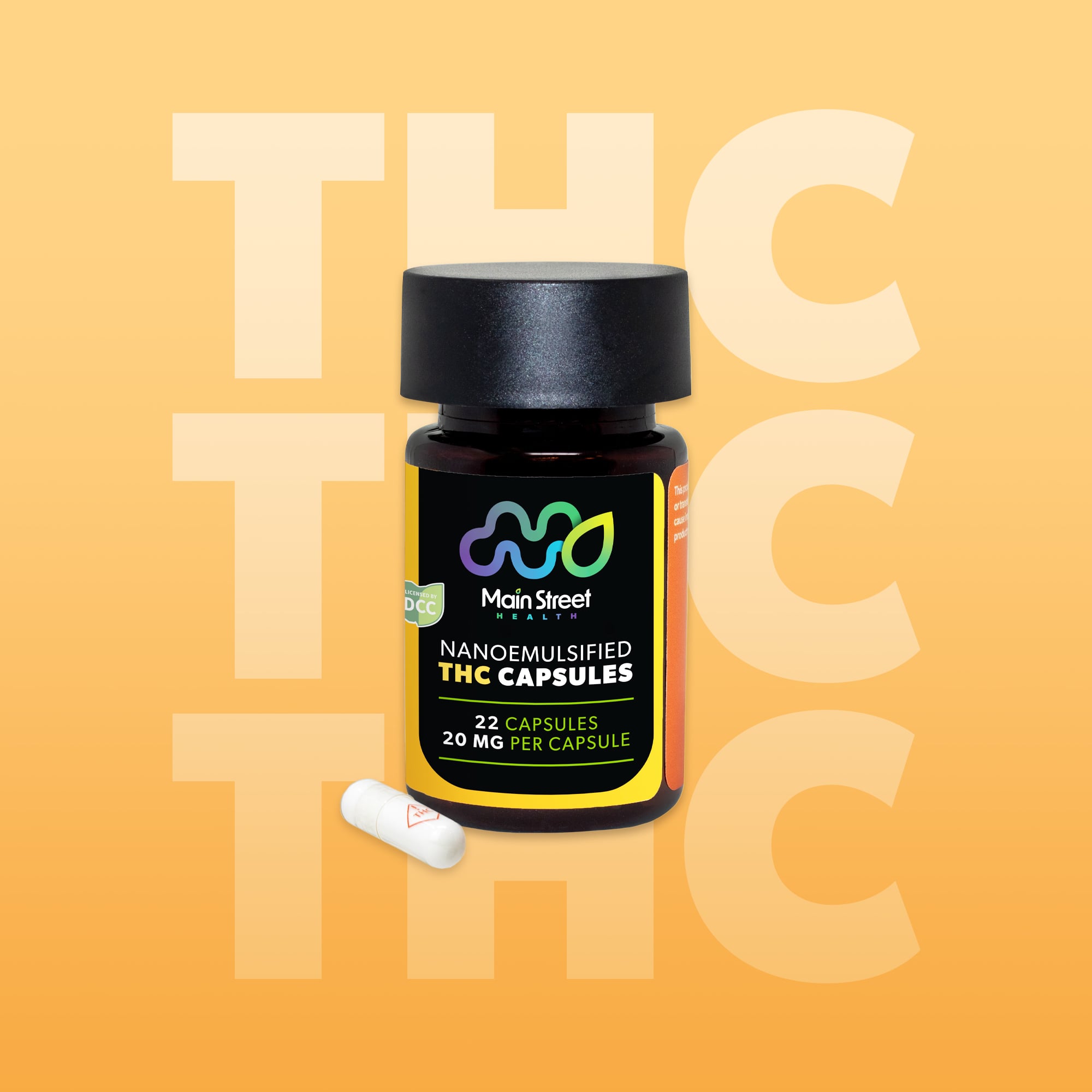 Main Street Health - THC - Capsule - 440mg - 22pk