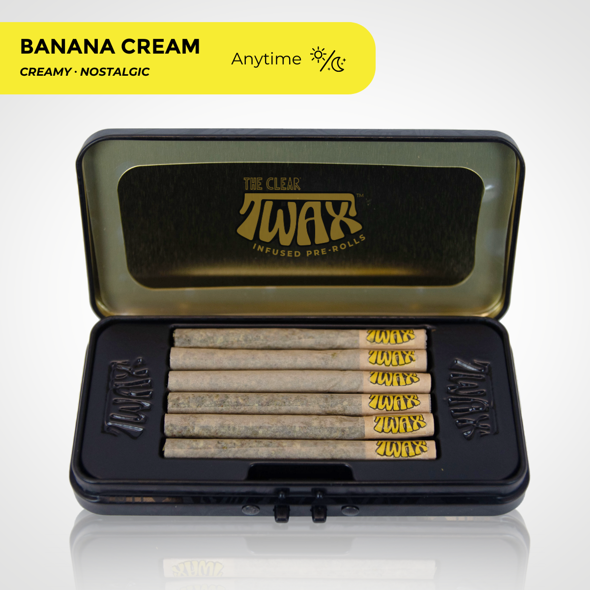 The Clear TWAX Minis Infused Pre-rolls 3g [6 Pack] | Banana Cream
