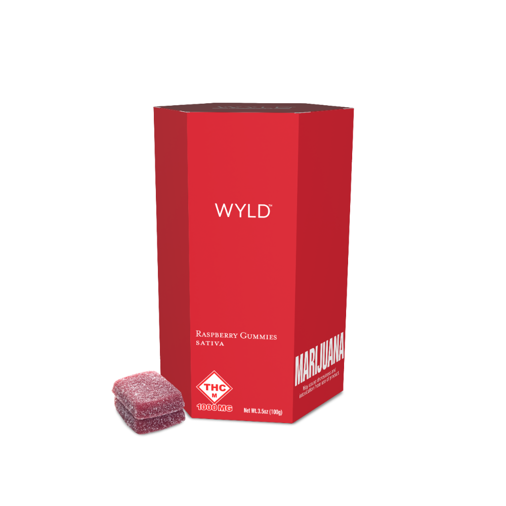 *High Dose* Raspberry Sativa Enhanced Gummies | 1000mg