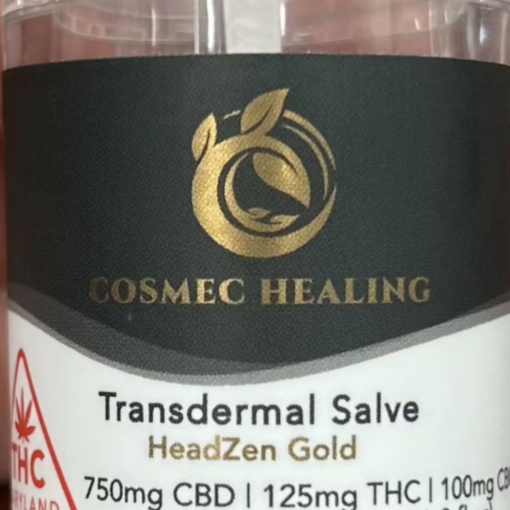 Headzen Gold Transdermal Salve (750mg CBD/125mgTHC/100mgCBC)