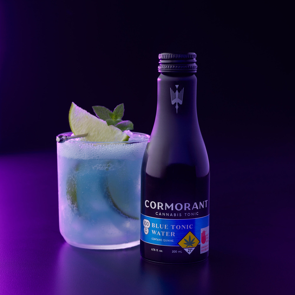 6.76 fl oz. Bitter Lemon Tonic Water - 100 mg THC