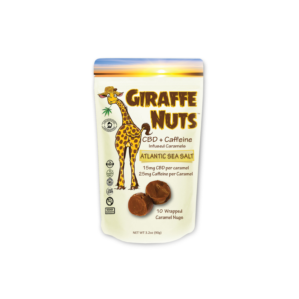 Sea Salt + Caffeine [10pk] (150mg CBD) Giraffe Nuts Caramels Jane