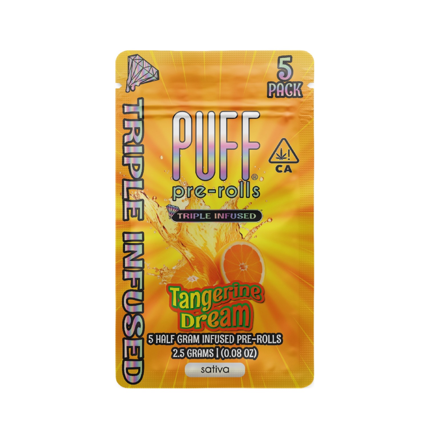 Tangerine Dream - Diamond Infused Sativa - 5 pack [2.5g]