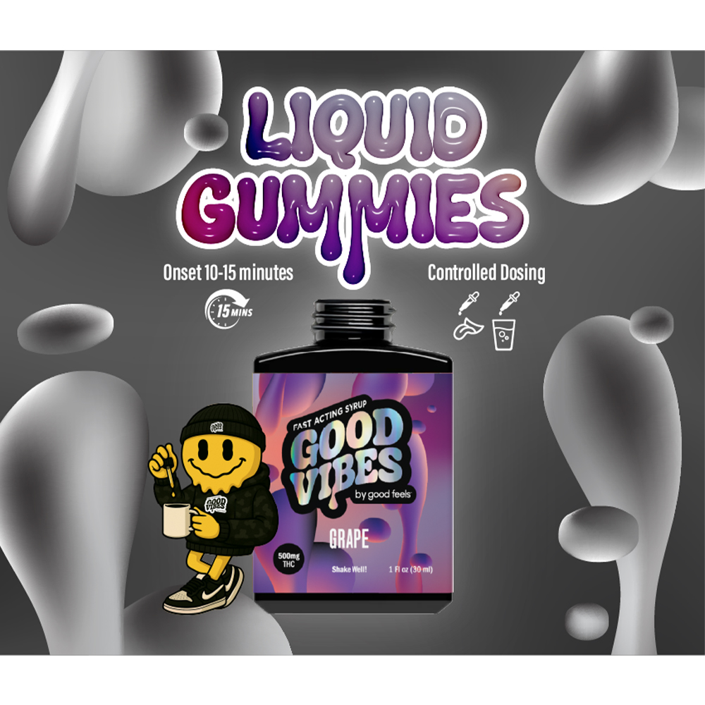 Good Vibes - Fast-Acting Grape Tincture Syrup (500mg)