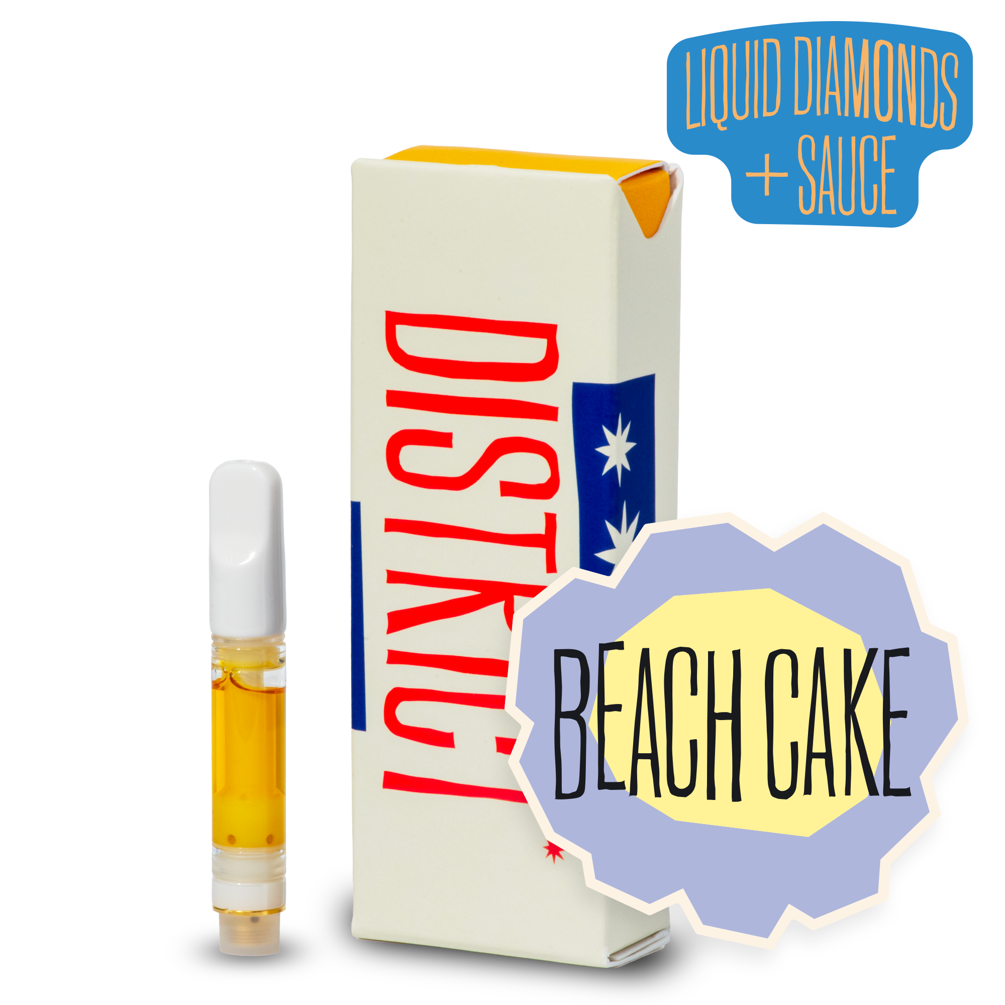 Beach Cake | District Cannabis - Liquid Diamonds and Sauce Cartridge