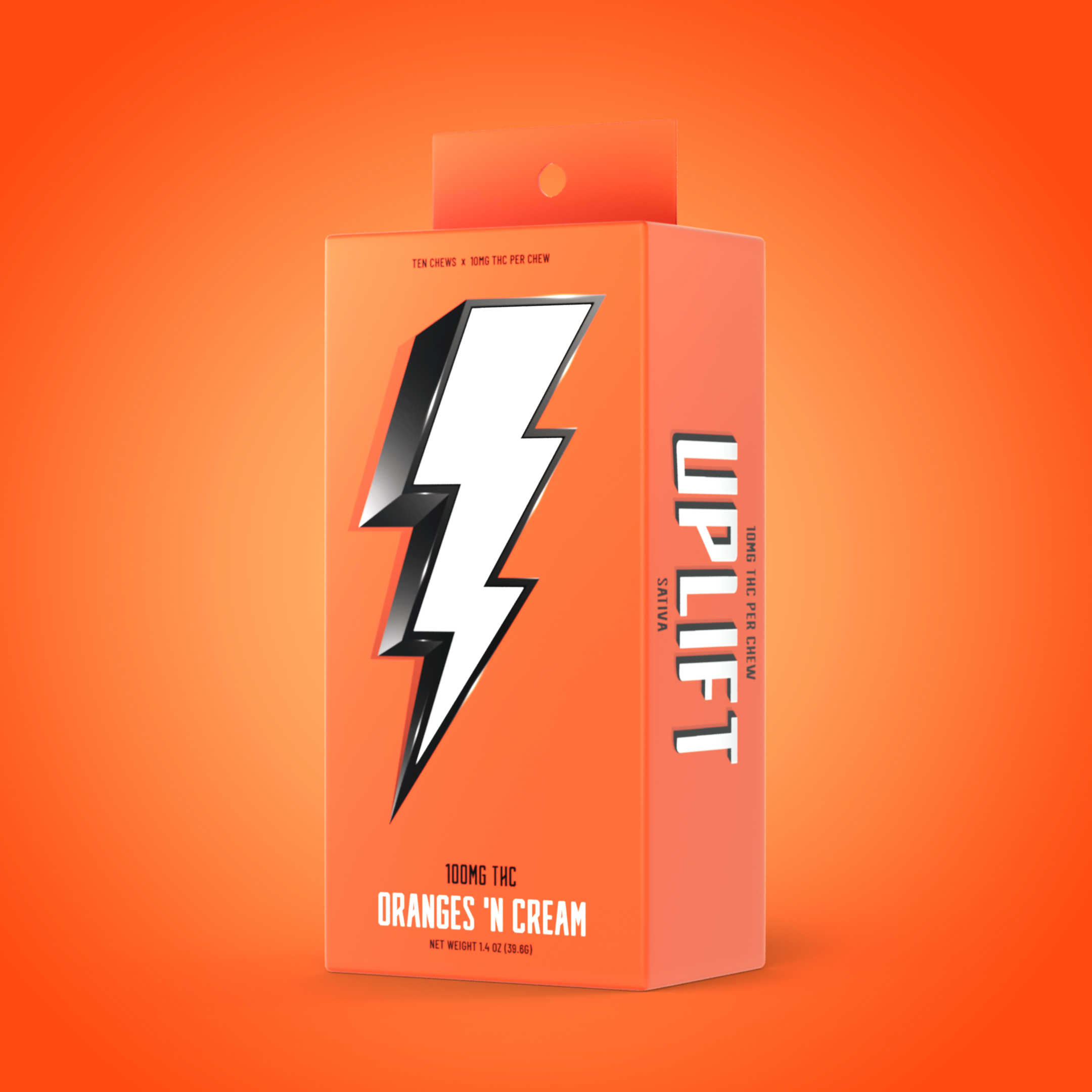 Orange 'N Cream Fruit Chews 100mg 10-pack