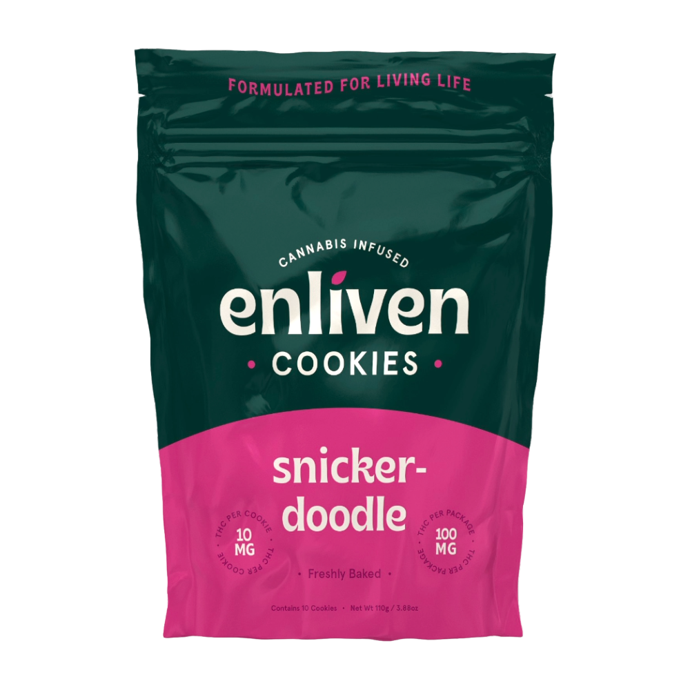 Snickerdoodle Cookies [10pk] (100mg) Enliven Cookies Jane