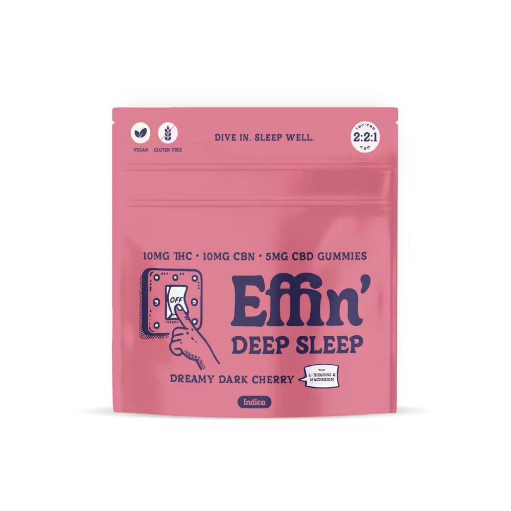 2:2:1 Deep Sleep Dreamy Dark Cherry Gummie [10pk] (100mg THC/100mg CBN/50mg CBD)