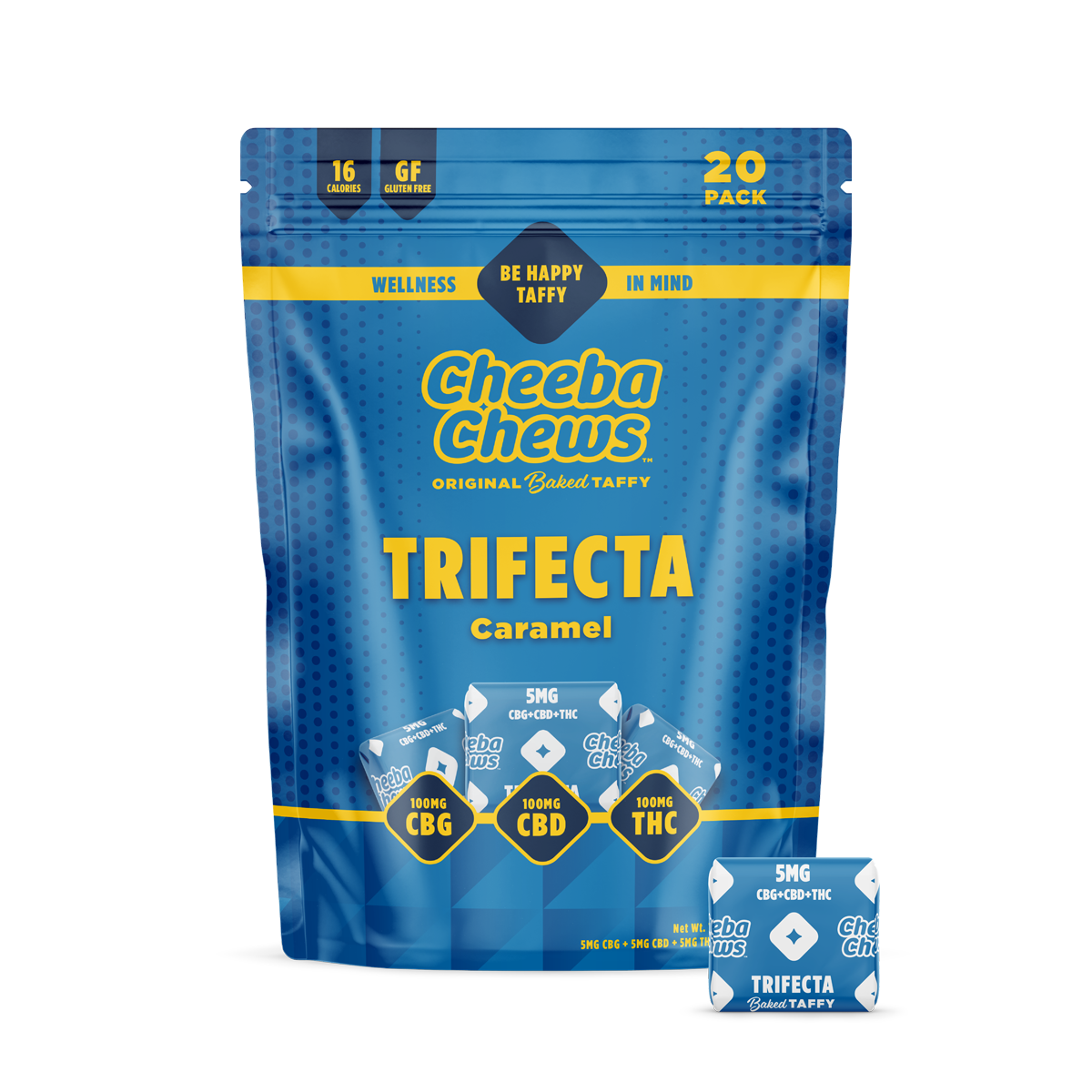 Trifecta - Be Happy [20pk] (250mg CBG/250mg CBD/250mg THC)
