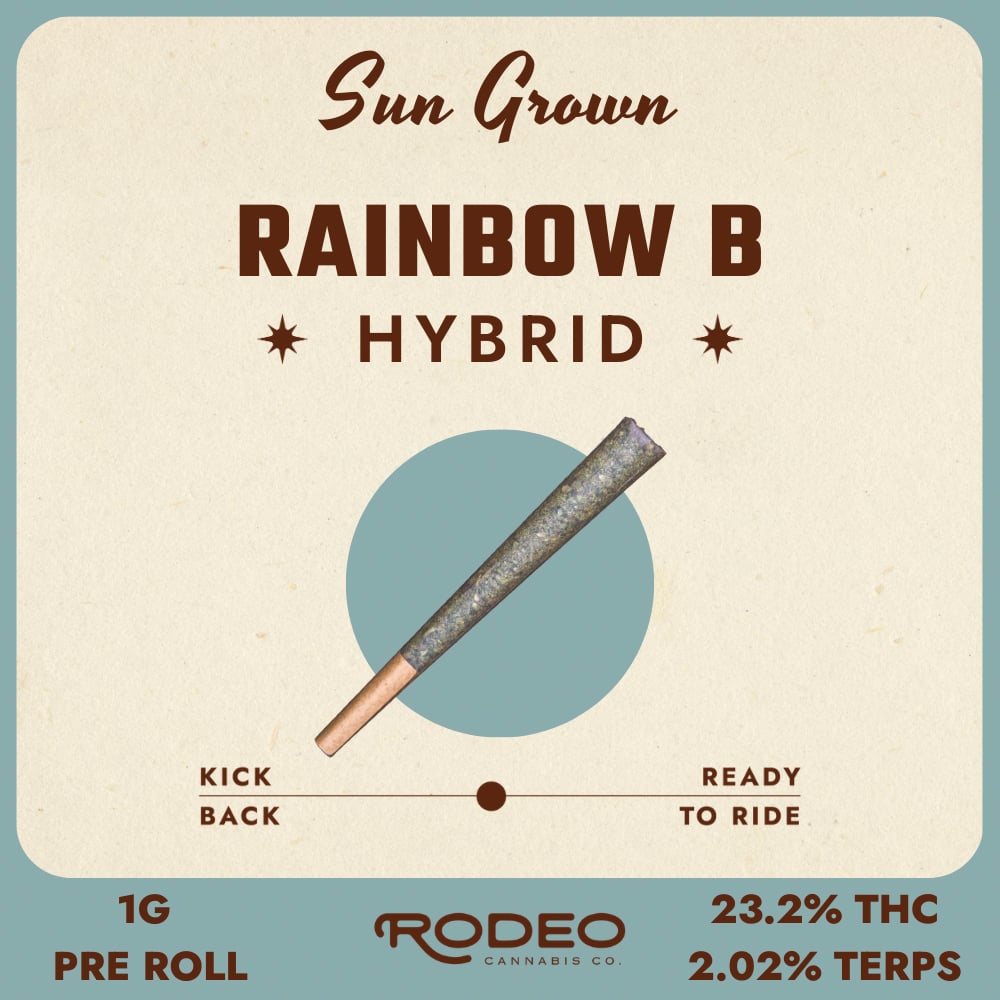 Rodeo Cannabis - Rainbow B. (H) 1g Pre-Roll 1pk (1g) C0070000414
