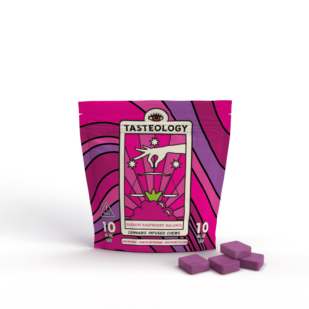 1:1 Passion Raspberry [10pk] (100mg CBD/100mg THC)