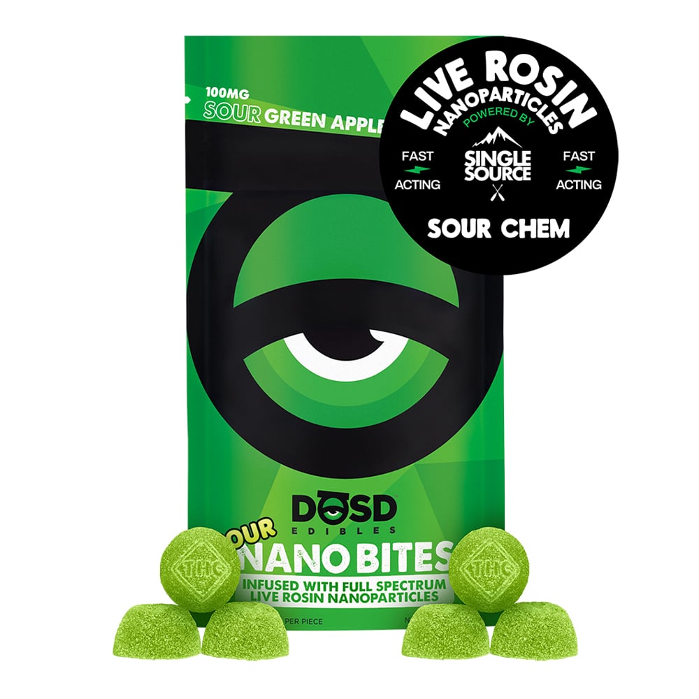 ROSIN Sour Chem by Single Source, Sour Green Apple [20pk] (100mg THC)