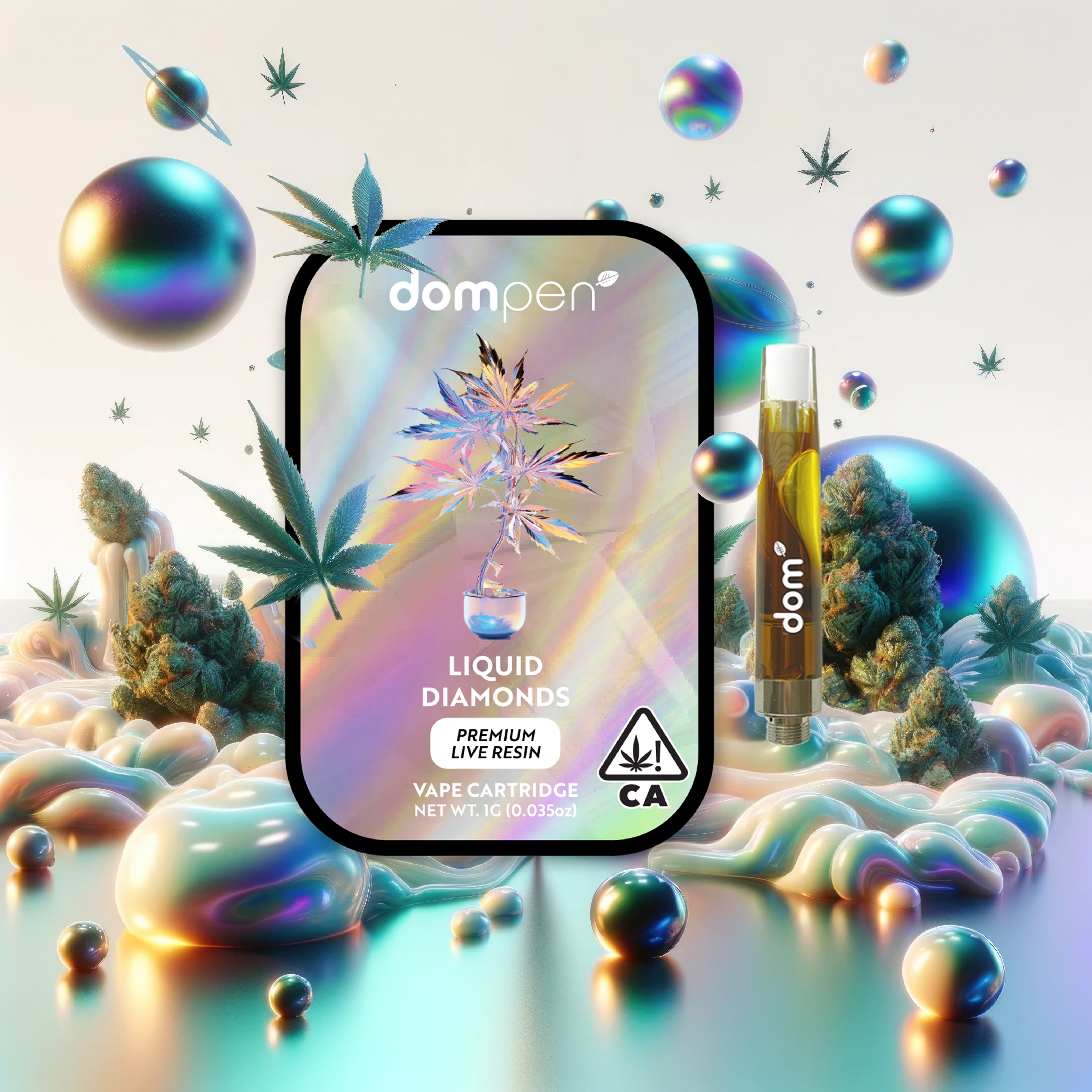 dompen™ Black Diamond Liquid Diamonds - 1G Cartridge