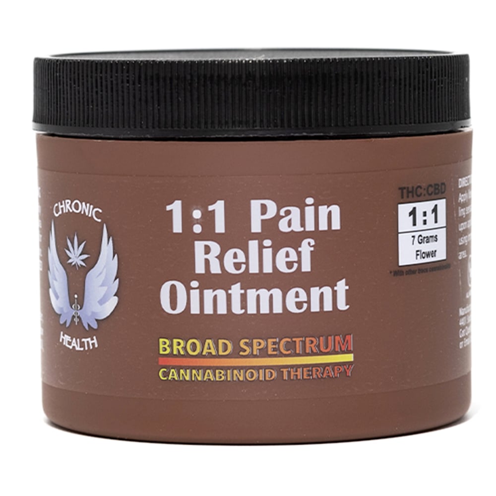 1:1 Pain Relief [4oz] (350mg CBD/350mg THC)