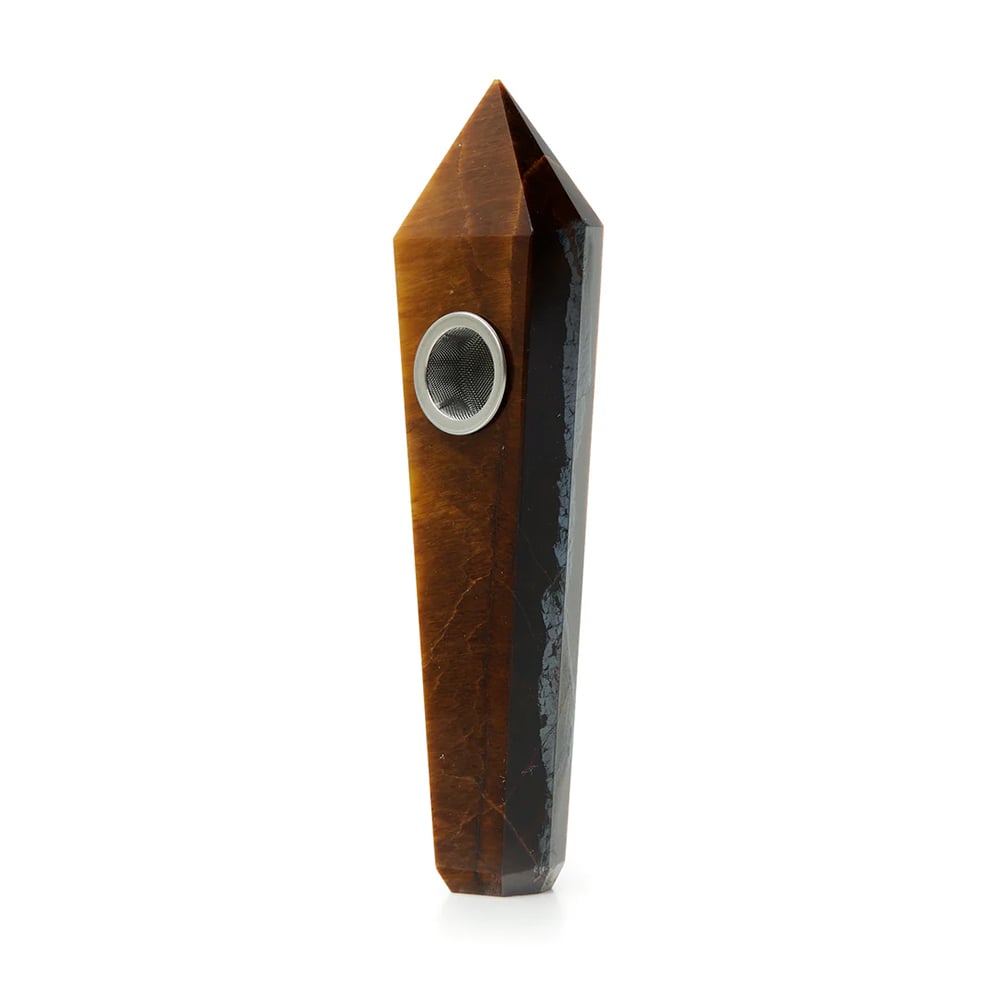 Gemstone Pipe - Tiger's Eye