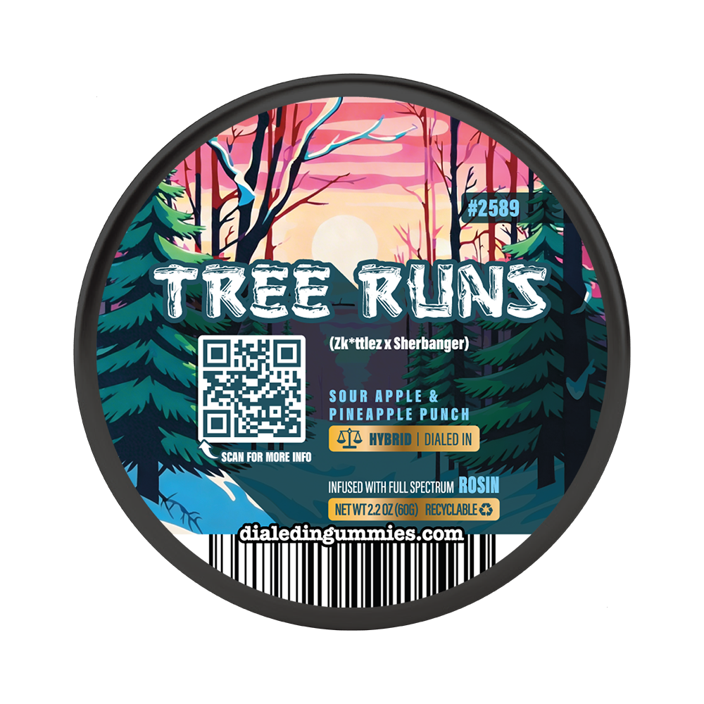 100mg - Tree Runs #2589 - Rosin Gummies (10pk)