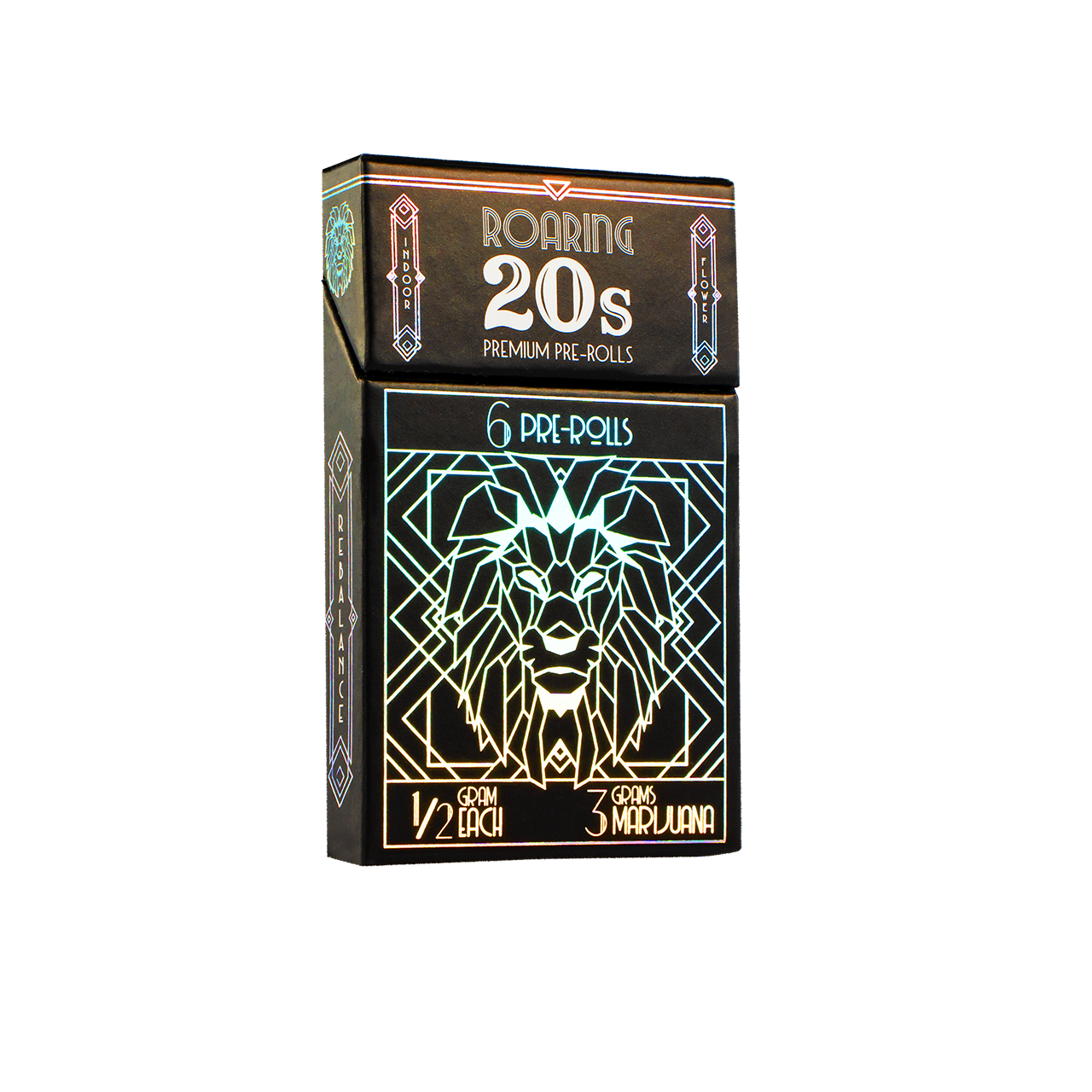 Roaring 20s REBALANCE 6 Pack Prerolls 3g - Clemenberry Queen