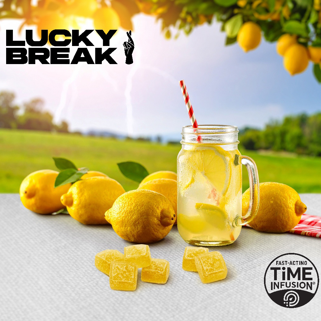 Lucky Break - Lightening Lemonade (H) Fast Acting Lucky Chews (8.6mg 10pk) C0130000016 *NP
