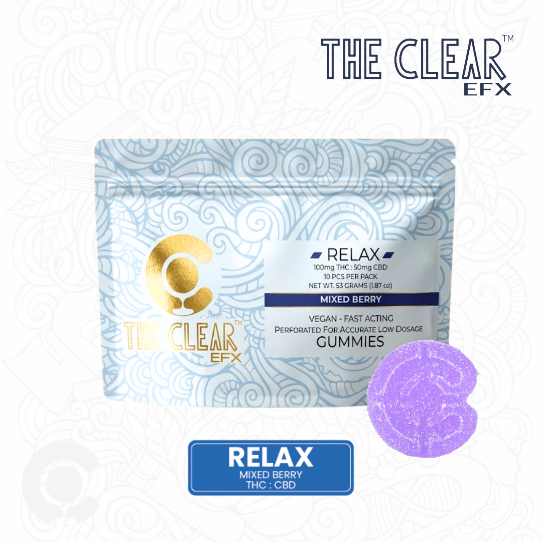 The CLEAR EFX Gummies 10 Pack | Relax | Mixed Berry