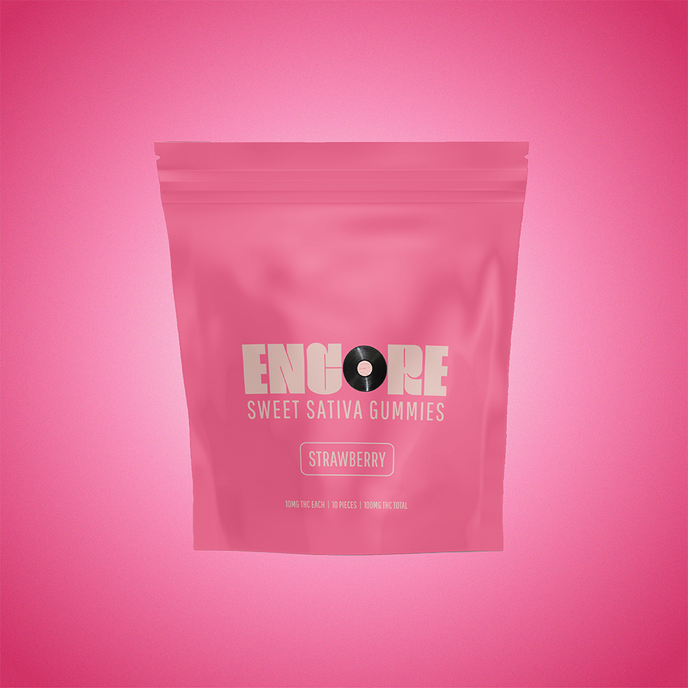 Strawberry Sativa Gummy 100mg 10-pack