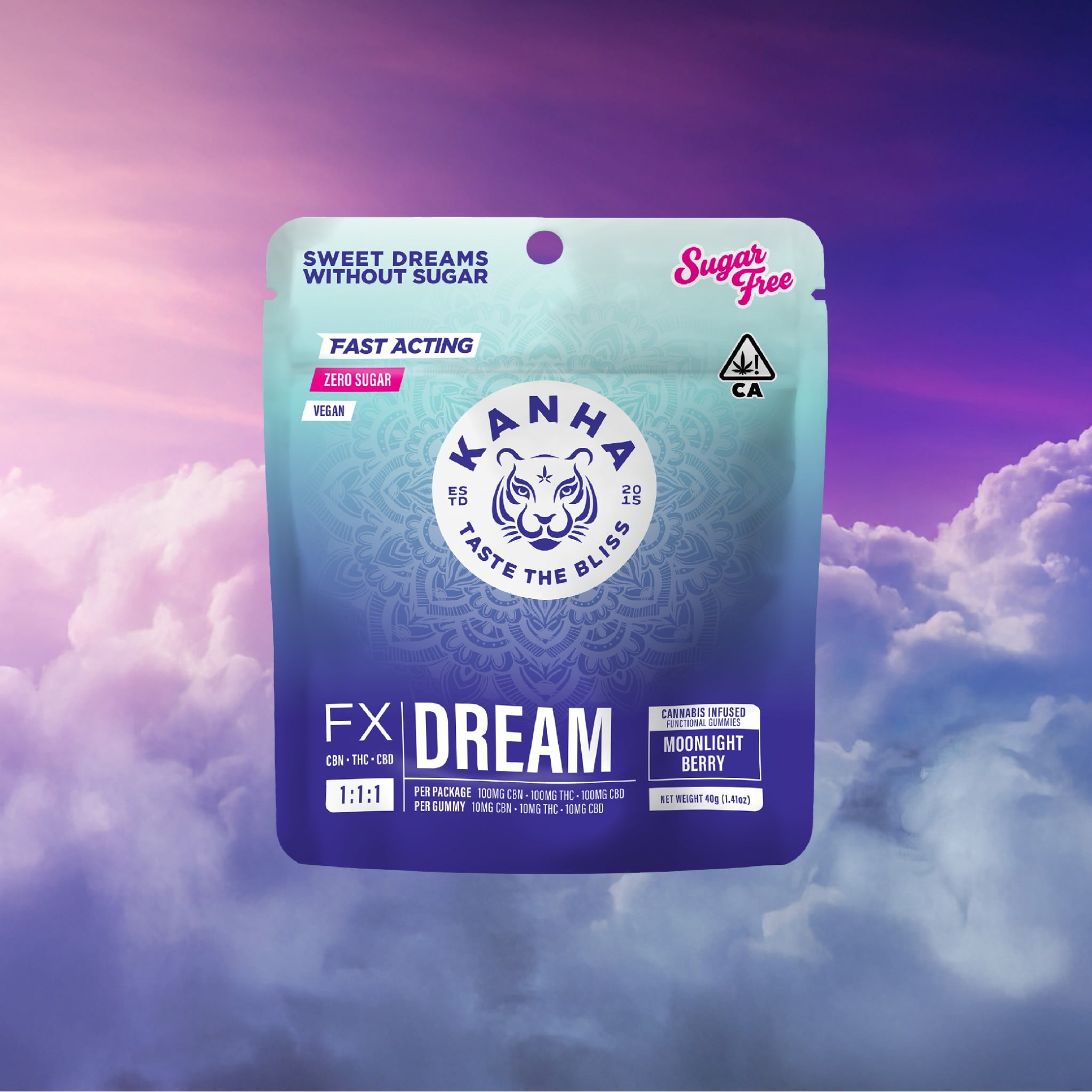 1:1:1 Moonlight Berry DREAM [10pk] (100mg CBD/100mg THC/100mg CBN)