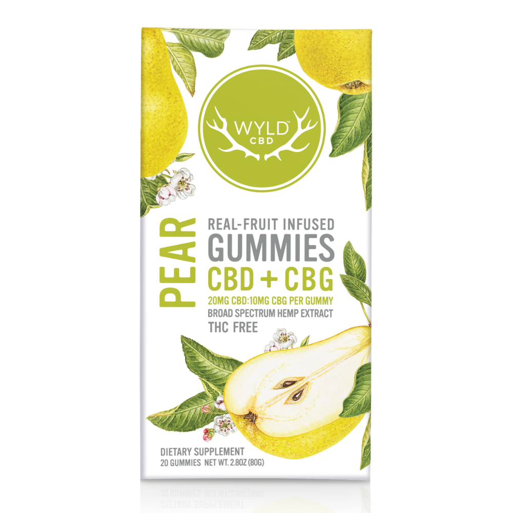400mg Pear CBD:CBG Gummies | 20-Pack