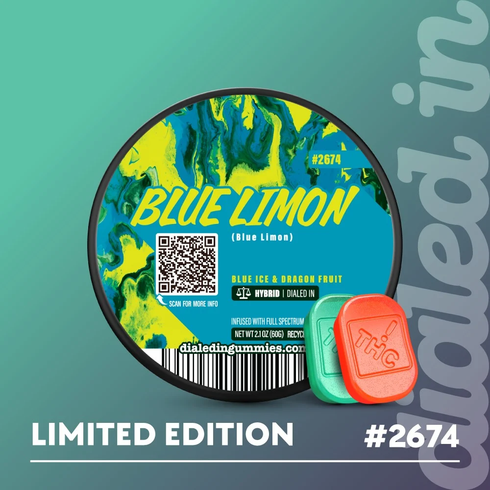 100mg - Blue Limon #2674 - Rosin Gummies (10pk)