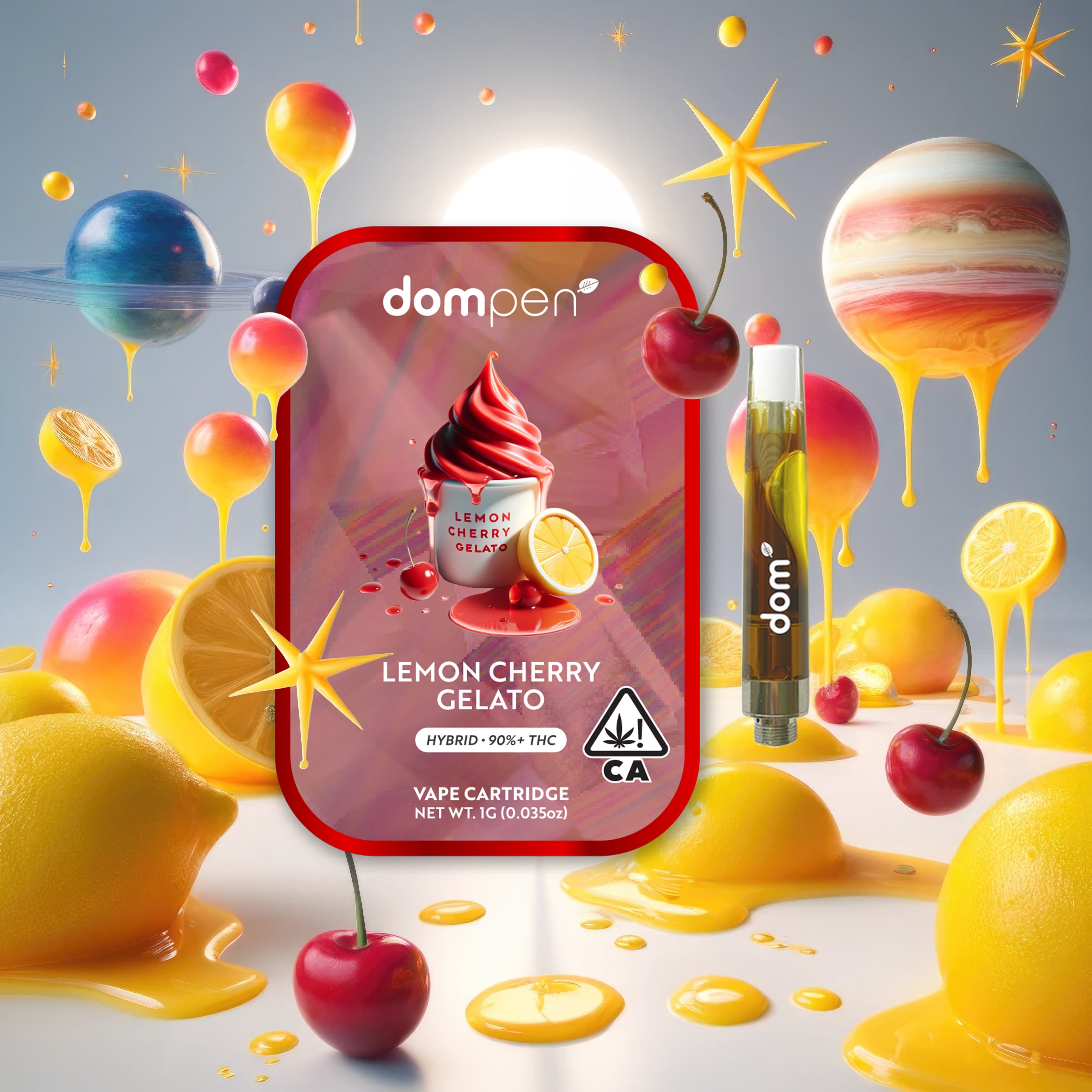 dompen™ Lemon Cherry Gelato (Hybrid) - 1G Cartridge