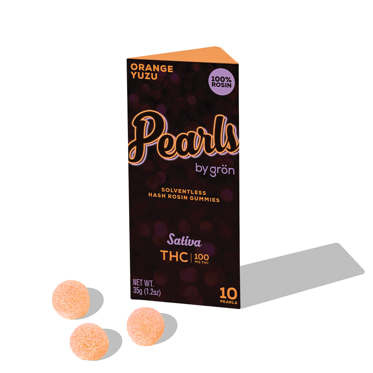 THC Orange Yuzu Pearls - Sativa (100mg)