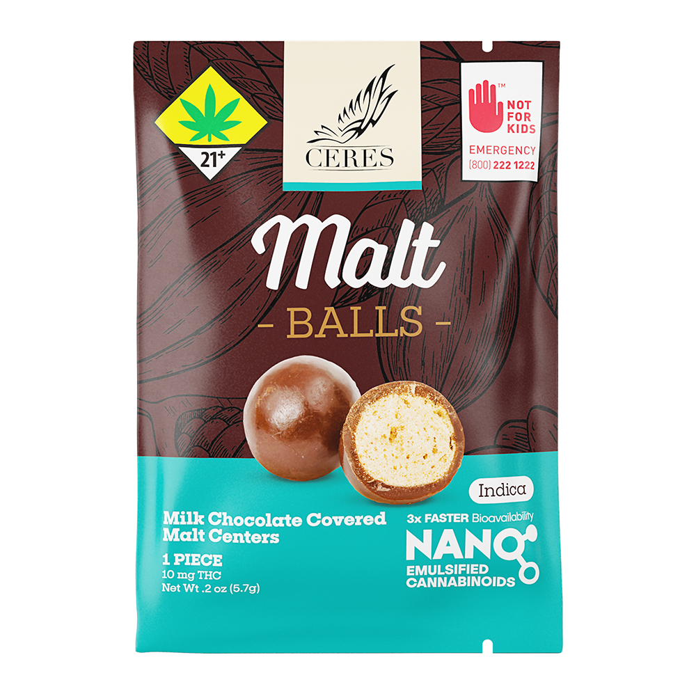 Malt Ball Single - Indica (10mg)