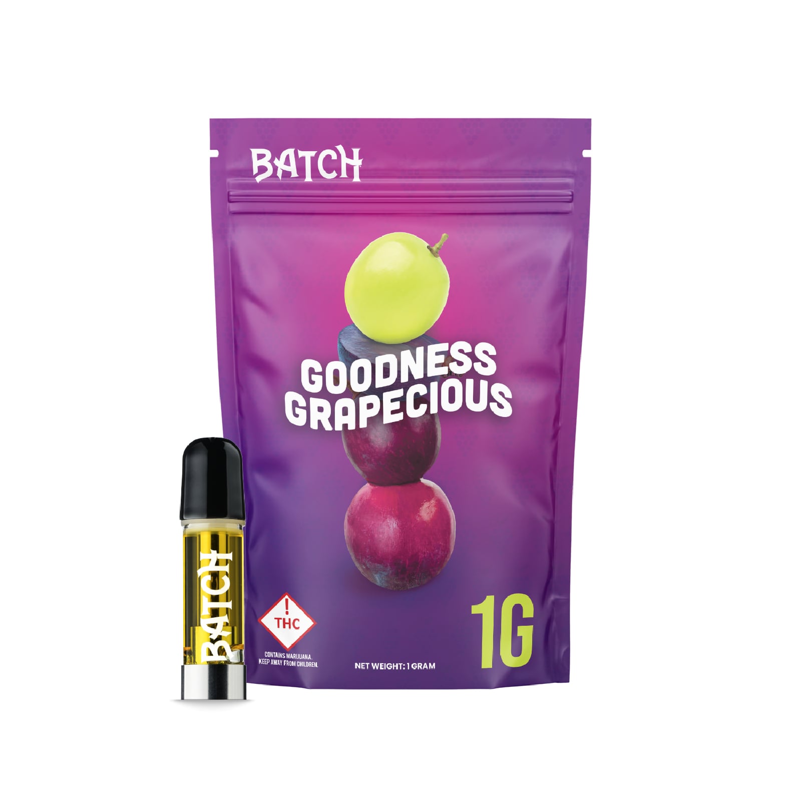 Batch | Cartridges | Flavors Goodness Grapecious | 1 g