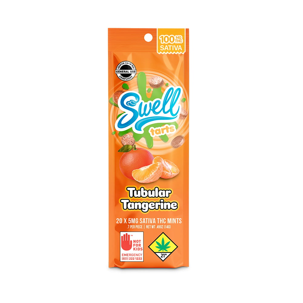 Tubular Tangerine Sativa Tarts [20pk] (100mg)