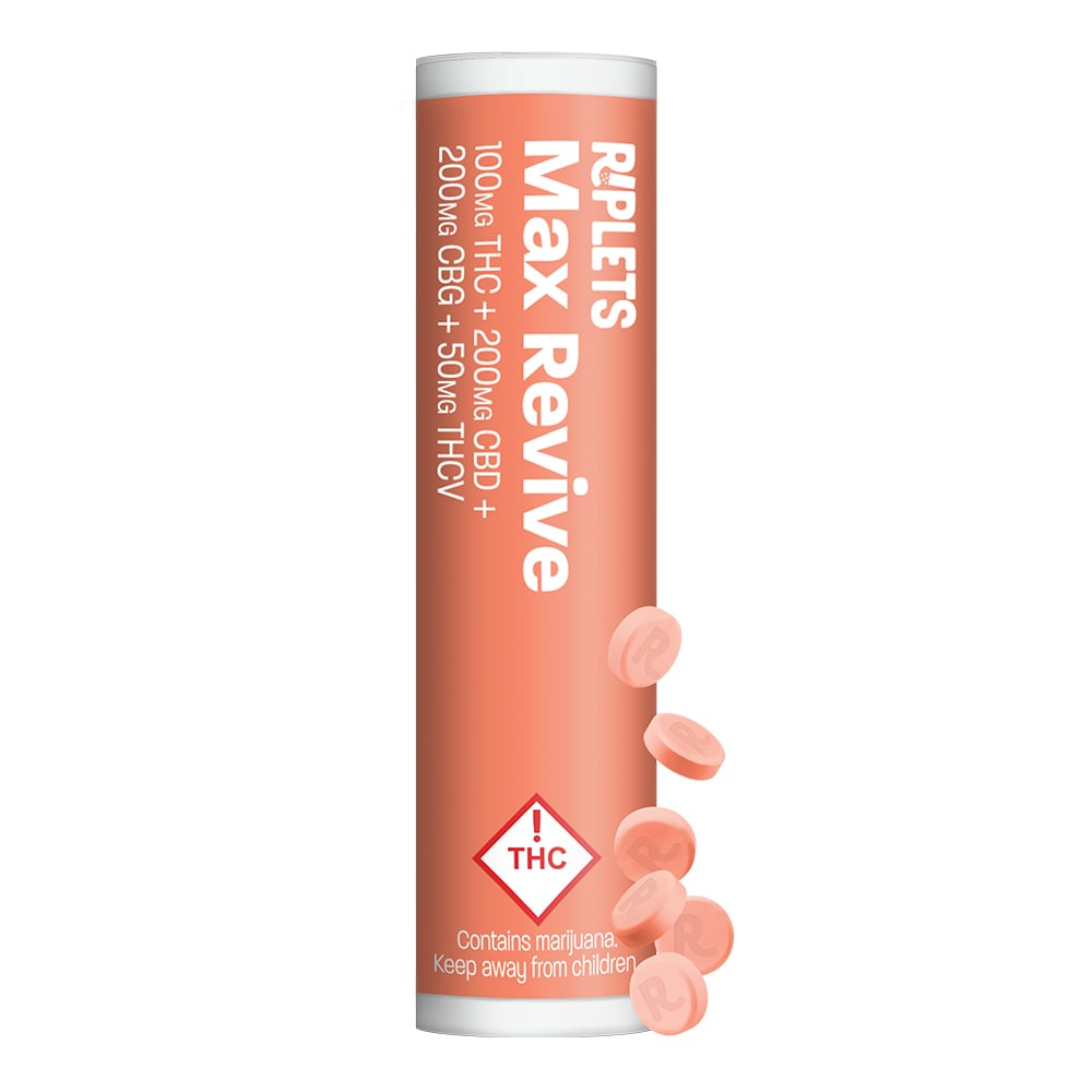Max Revive Riplets [20pk] (100mg THC/200mg CBG/200mg CBD/50mg THCv)