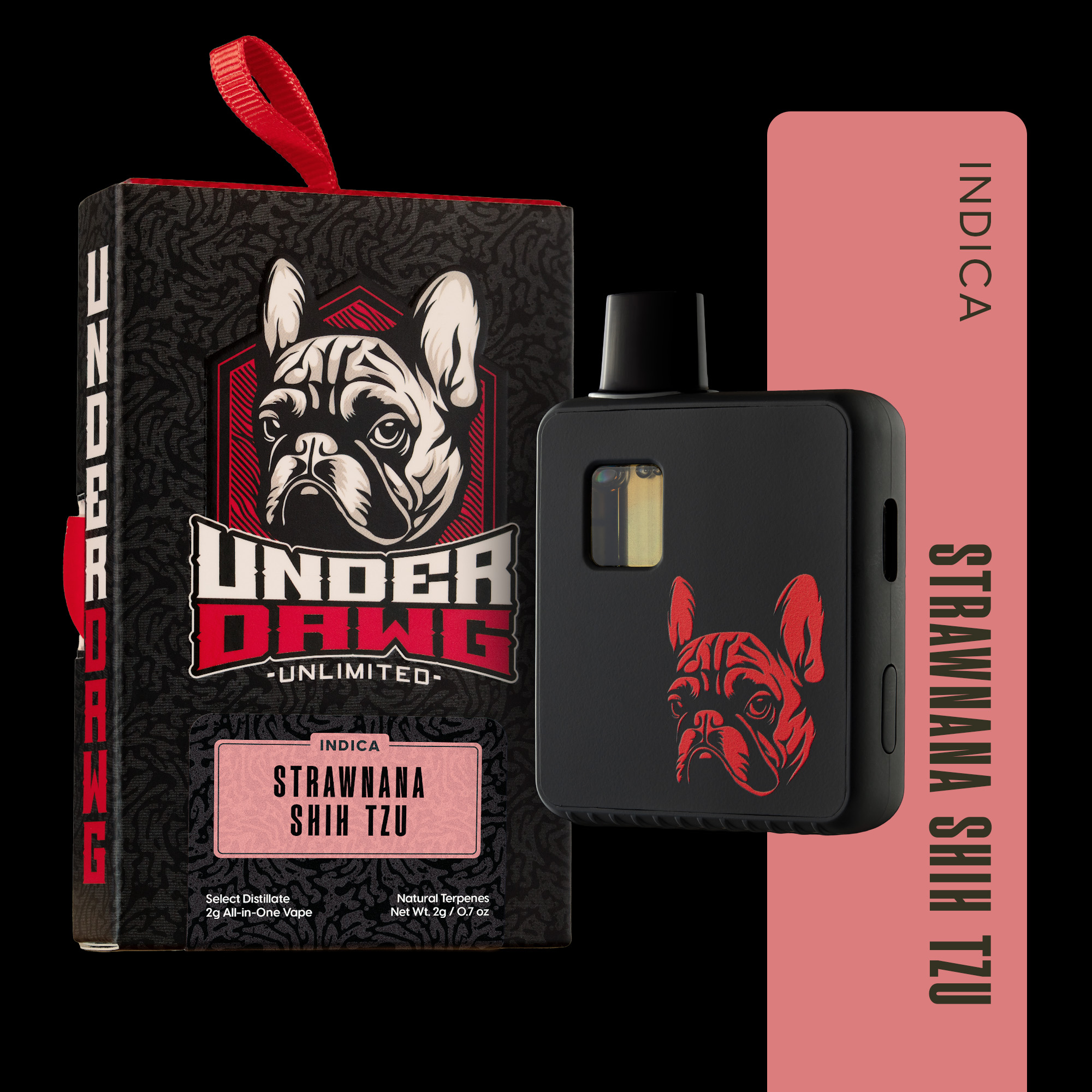 Shop Strawnana Shih Tzu [2000mg] | Black Market Dispensary 