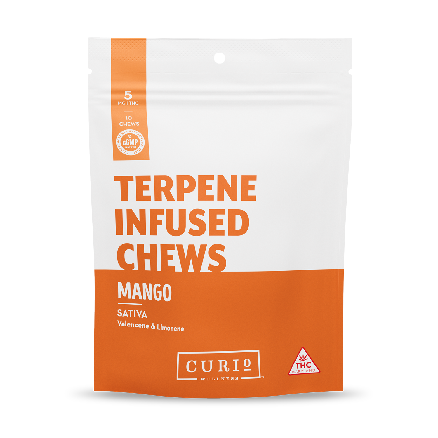 Shop Mango Terpene Infused Chews - Sativa [10pk] (50mg) | Adult